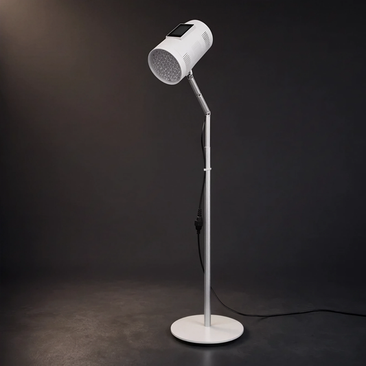 PRFRM 1 BEAM targeted red and near-infrared light device on adjustable floor stand